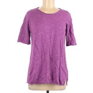Eileen Fisher Purple Knit Pullover Sweater XS